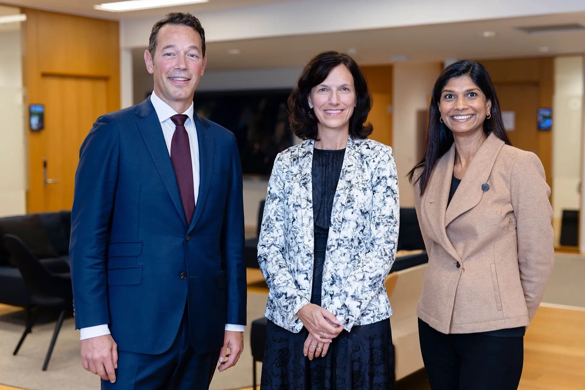 Left to right: Tjalling de Bruin, CEO at Ecowende, Kimberly Mathisen, CEO of HUB Ocean and  Laxmi Akkaraju, Chief Customer Officer at Cognite